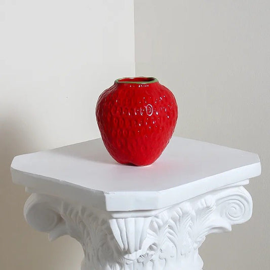 Petit Vase Fraise Rouge