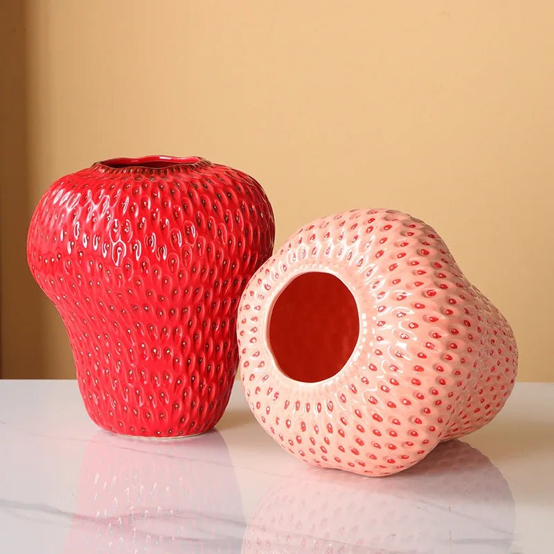 Petit Vase Fraise Rouge