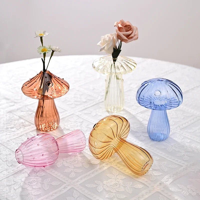 Vase Champignon en Verre