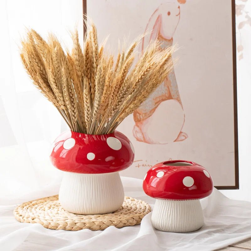 Vase Champignon Rouge