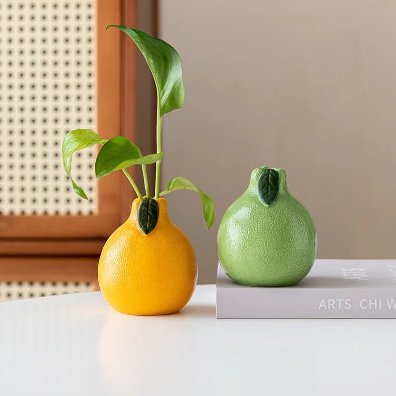 Vase Citron Jaune Harmonieux