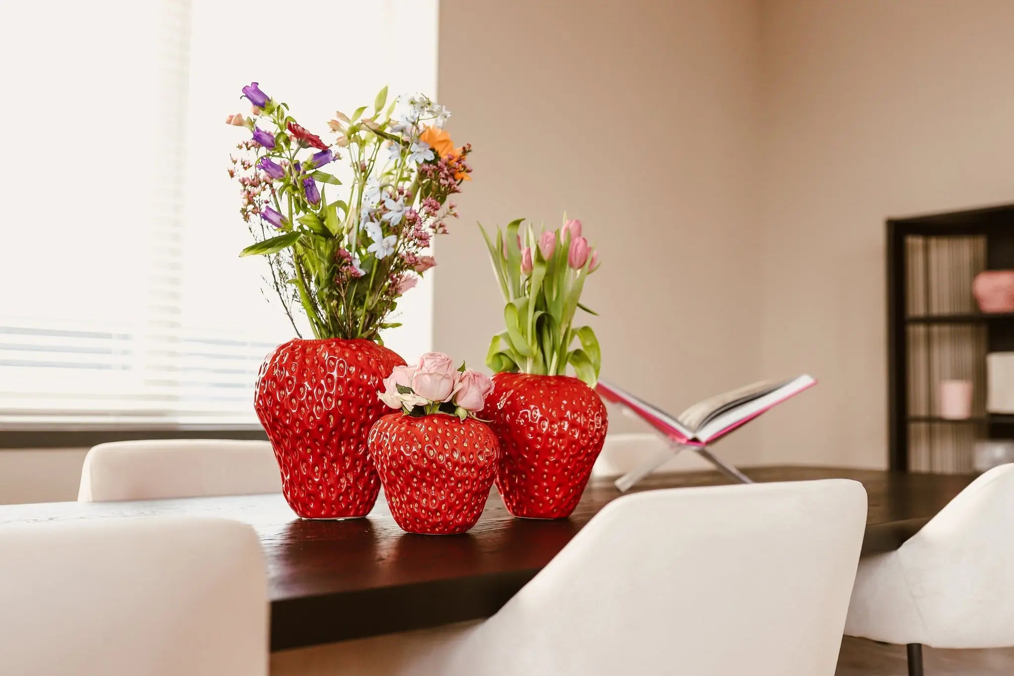 vase en forme de fraise